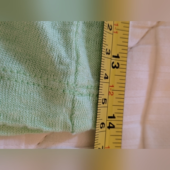 J. Crew Mint Green Linen Short Sleeve Tee L - Picture 7 of 7
